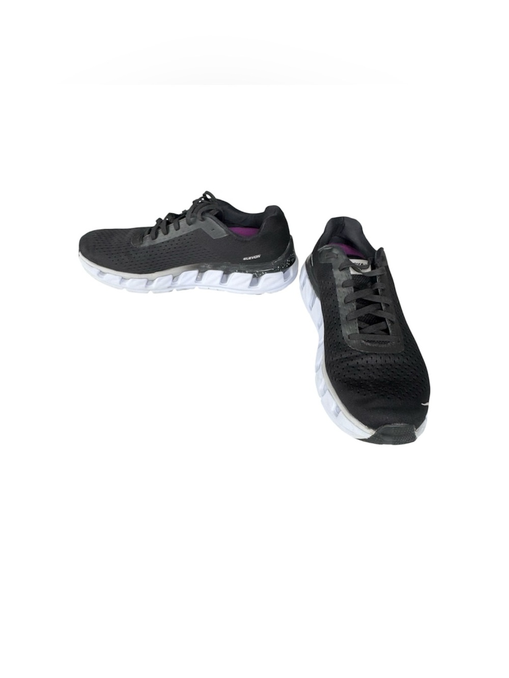 HOKA Women's Elevon Road Running Shoe Black And White Size 9.5